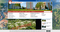 Desktop Screenshot of hliniknadhronom.sk