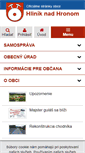 Mobile Screenshot of hliniknadhronom.sk